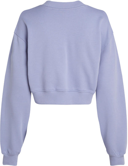 Calvin Klein Shadow J20j225544 Sweat-shirt à col rond graphique pour femme, violet, taille M