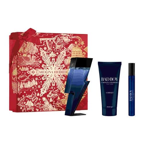 Carolina Herrera Bad Boy Cobalt Eau de Parfum 100ml + EDP 10ml + Gel douche 100ml Homme | Belladiscount