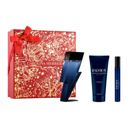 Carolina Herrera Bad Boy Cobalt Eau de Parfum 100ml + EDP 10ml + Gel douche 100ml Homme