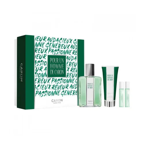Caron Pour un Homme de Caron Eau de Toilette 125ml + Gel douche 75ml + EDT Le Matin 5ml + EDP Le Soir 5ml