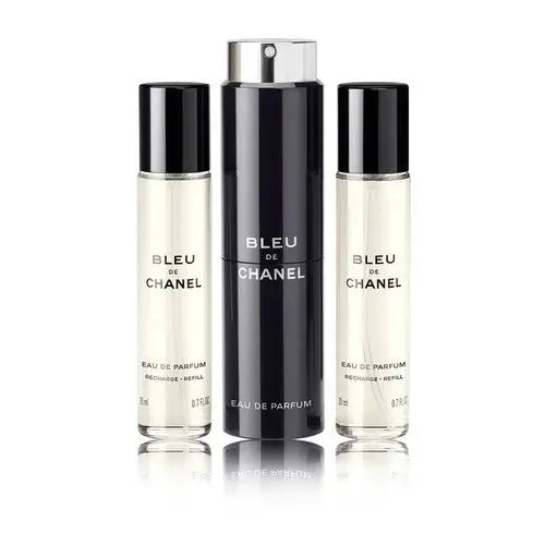 Chanel Bleu de Chanel EDP rechargeable 20 ml + Eau De Parfum Recharge 2 x 20 ml (homme) Chanel