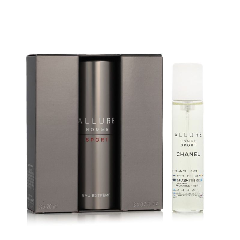 Chanel Allure Homme Sport Eau Extrême EDT rechargeable 20 ml + Recharge EDT 2 x 20 ml