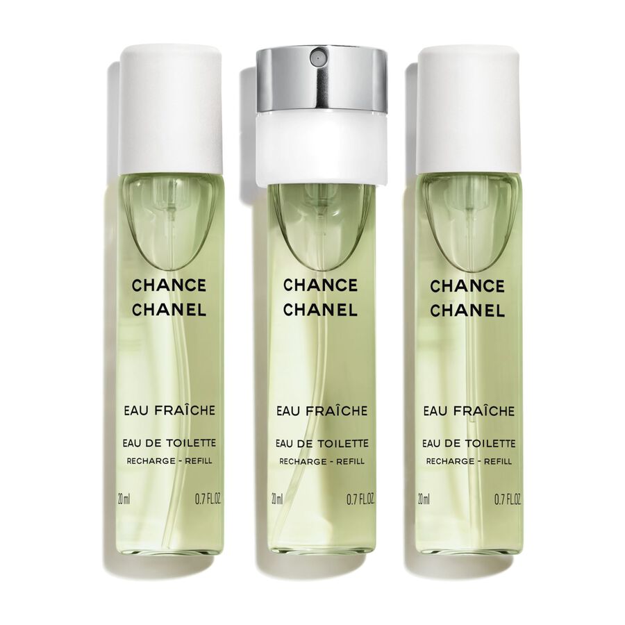 CHANEL Chance Eau Fraîche Eau de Toilette Femme – Recharge 3 × 20 ml