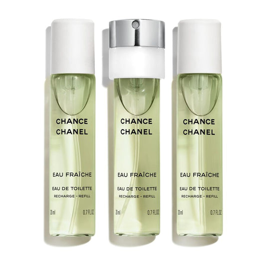 CHANEL Chance Eau Fraîche Eau de Toilette Femme – Recharge 3 × 20 ml