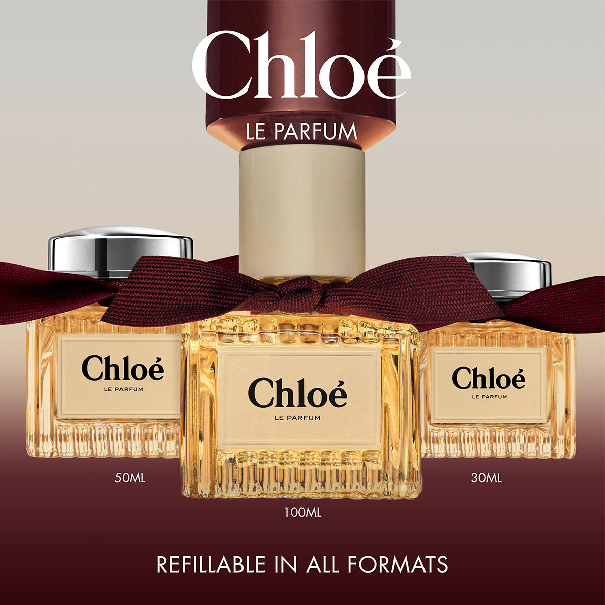 Chloé Le Parfum Femme 100 ml Rechargeable – Parfum Floral Ambré Élégant