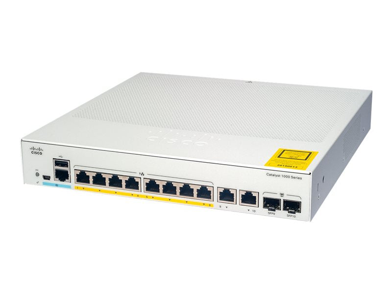 Cisco Catalyst 1000-8FP-2G-L - Commutateur - C1000-8FP-2G-L Cisco