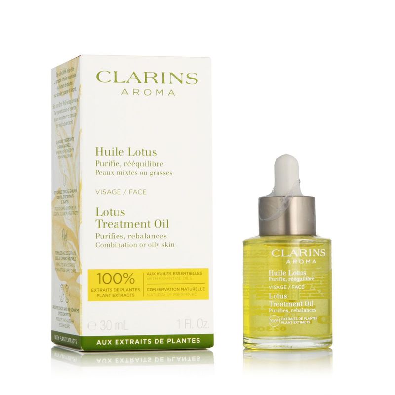 Clarins Huile Lotus Purifie et rééquilibre pour le visage 30 ml