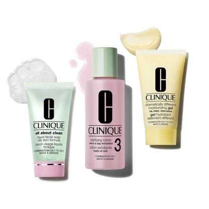 Clinique Mini Kit Routine Peau Saine All About Clean – Coffret 3 Soins Visage
