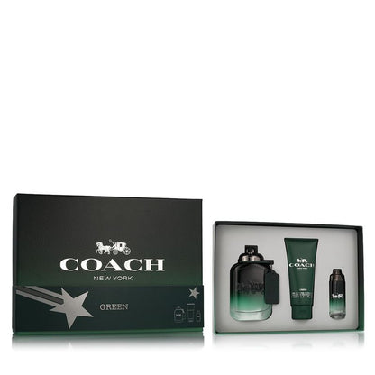 Coach Green Eau de Toilette Coffret Homme 100 ml + EDT 15 ml + Gel Douche 100 ml