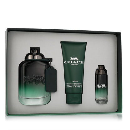 Coach Green Eau de Toilette Coffret Homme 100 ml + EDT 15 ml + Gel Douche 100 ml