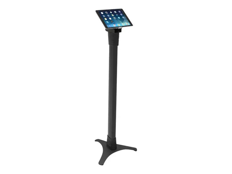 Compulocks Cling Adjustable Universal Tablet Floor Stand - Pied - pour tablette - verrouillable - aluminium de haute qualité - noir - Taille d'écran : jusqu'à 13 pouces - posé sur le sol Super Promo PC