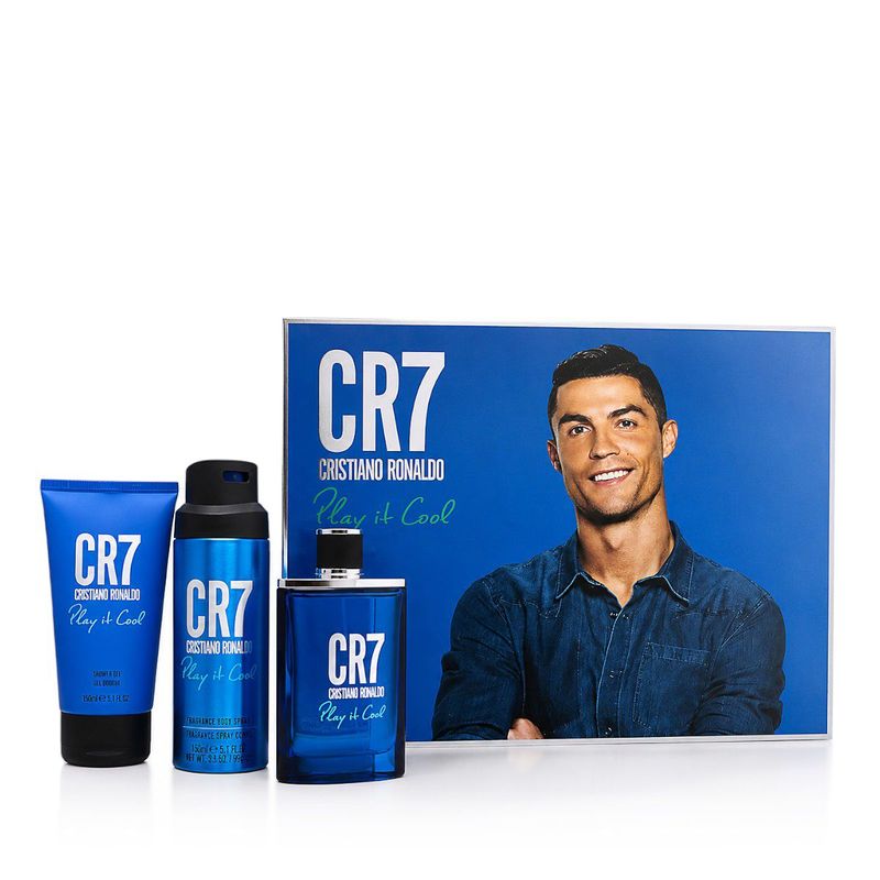 Cristiano Ronaldo CR7 Play It Cool EDT 100 ml + Brume Corps 150 ml + Gel Douche 150 ml Homme | Belladiscount