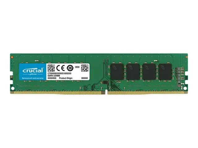 Crucial - DDR4 - module - 32 Go - DIMM 288 broches - 3200 MHz / PC4-25600 - CL22 - 1.2 V - mémoire sans tampon - non ECC Crucial