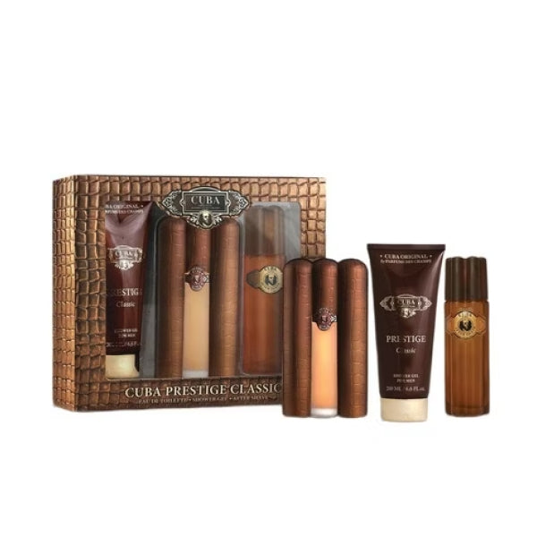 Cuba Prestige Eau de Toilette 90ml + Après-rasage 100ml + Gel douche 200ml Homme
