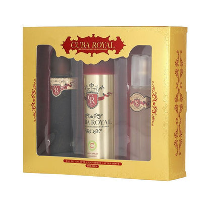 Cuba Royal Eau de Toilette 100ml + Lotion après-rasage 100ml + Deodorant spray 200ml Homme
