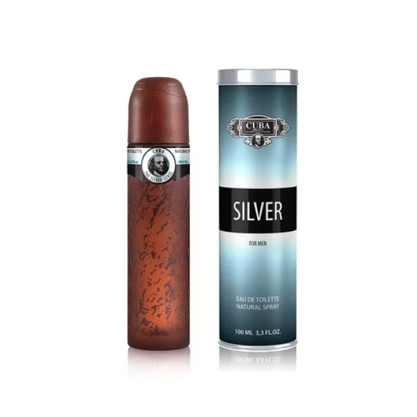Cuba Silver for Men Eau De Toilette 100 ml Homme