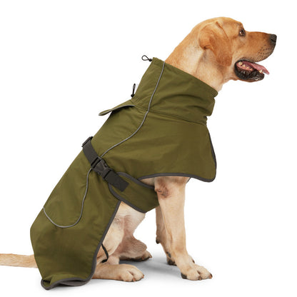 Veste imperméable pour chien avec doublure polaire pour le froid et l'extérieur