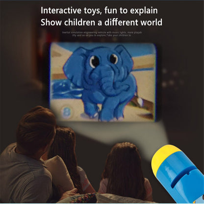 Lampe de poche portable, jouet éducatif réaliste avec projection du monde animal