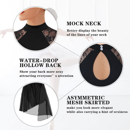 DANSHOW Robe de danse lyrique moderne pour femme