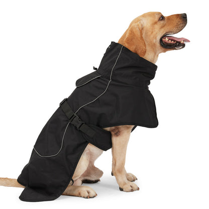 Veste imperméable pour chien avec doublure polaire pour le froid et l'extérieur