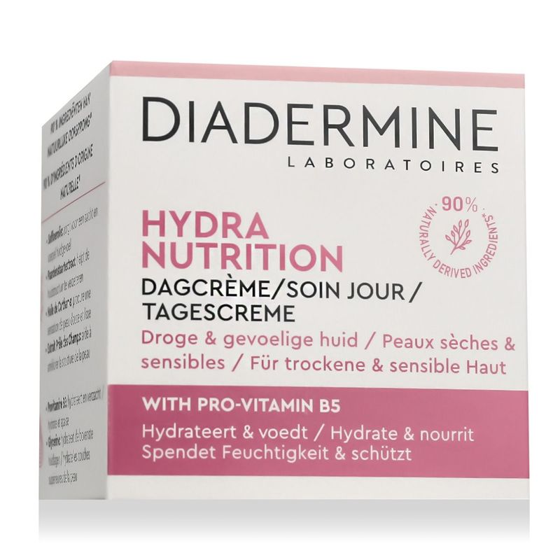 Diadermine Laboratoires Hydra Nutrition Soin Jour 50 ml – Crème Hydratante Peaux Sèches et Sensibles