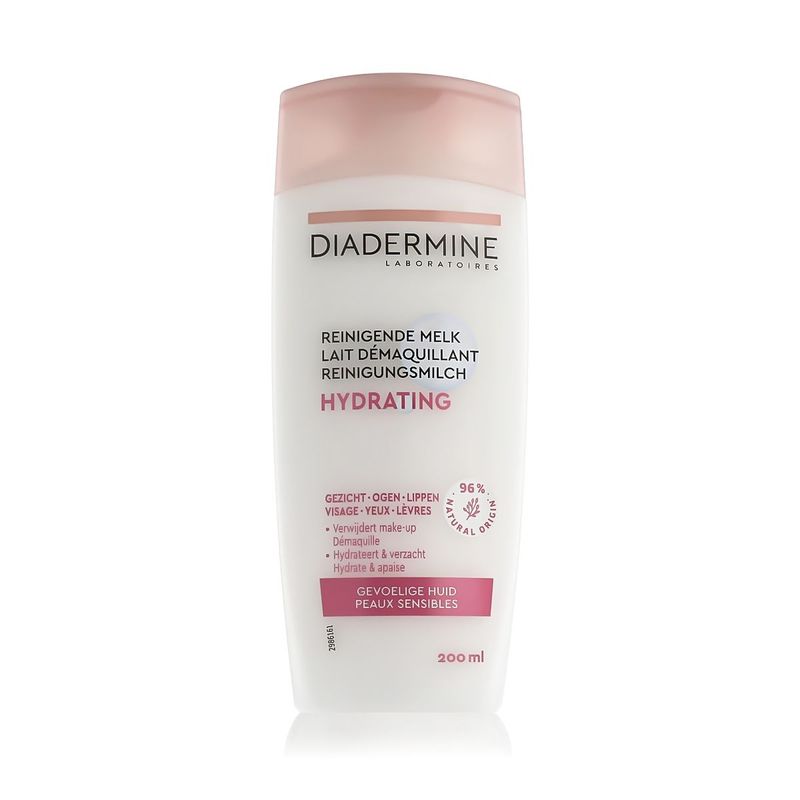 Diadermine Laboratoires Lait Démaquillant Hydratant 200 ml – Peaux Sèches et Sensibles