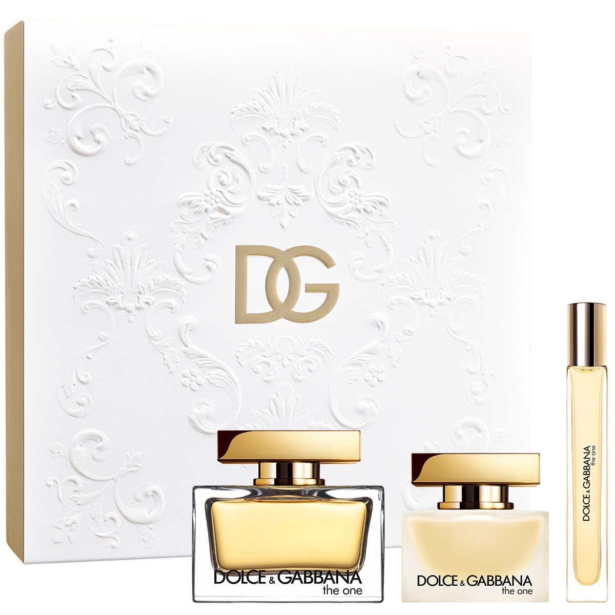 Dolce & Gabbana The One Coffret Eau de Parfum Femme 75 ml + 10 ml + Brume Cheveux 30 ml