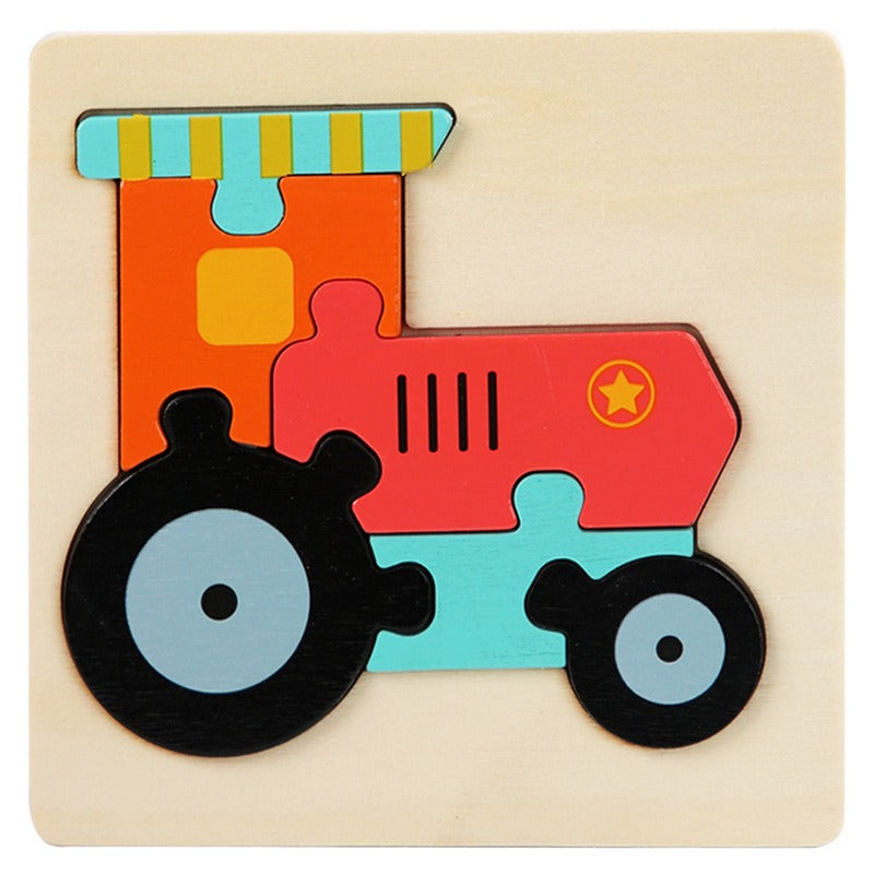 Petit Puzzle en bois pour jeunes enfants, jouets de planche de Puzzle assortis