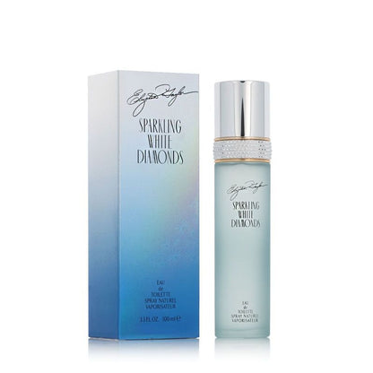 Elizabeth Taylor Sparkling White Diamonds Eau de Toilette 100 ml Femme : Élégance Florale et Raffinement Intemporel
