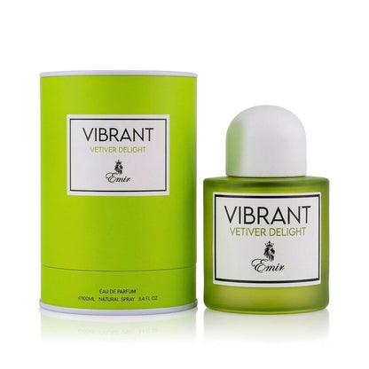 Emir Vibrant Vetiver Delight Eau de Parfum 100 ml Unisexe – Fraîcheur Vétiver Élégante et Lumineuse