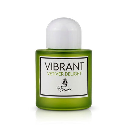 Emir Vibrant Vetiver Delight Eau de Parfum 100 ml Unisexe – Fraîcheur Vétiver Élégante et Lumineuse