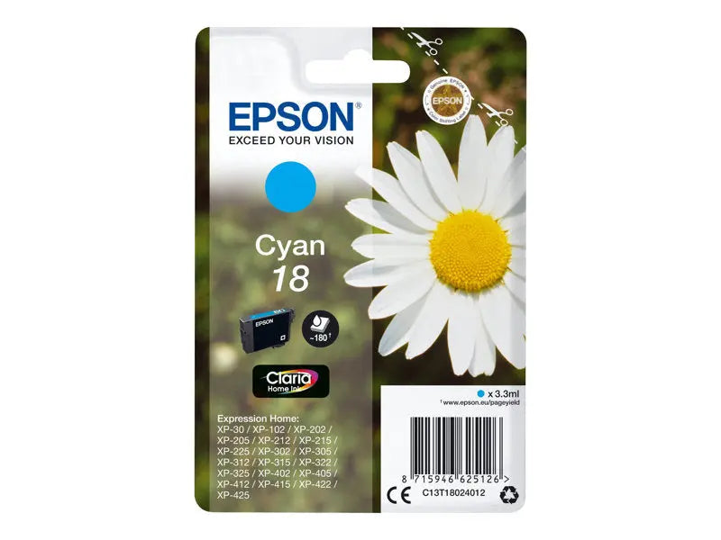 Epson 18 - cartouche d'encre - C13T18024022 Epson