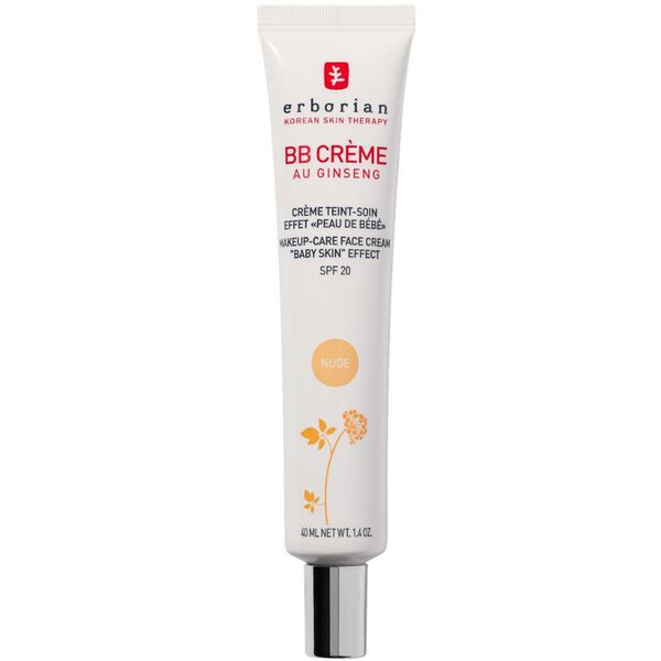 Erborian  BB Crème au Ginseng Crème Teint Soin Effet "Peau de Bébé" SPF 20 (Nude) 40ml