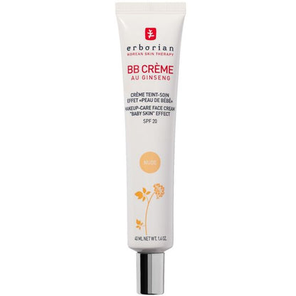 Erborian  BB Crème au Ginseng Crème Teint Soin Effet "Peau de Bébé" SPF 20 (Nude) 40ml