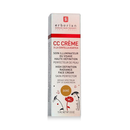 Erborian CC Crème Soin Illuminateur du Visage SPF 25 (Doré) 15 ml