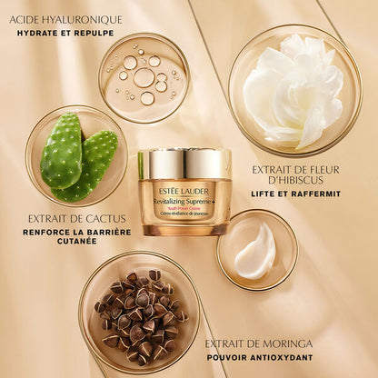 Estée Lauder Revitalizing Supreme+ Crème Révélatrice de Jeunesse 50 ml – Soin Anti-Âge Raffermissant Haute Performance