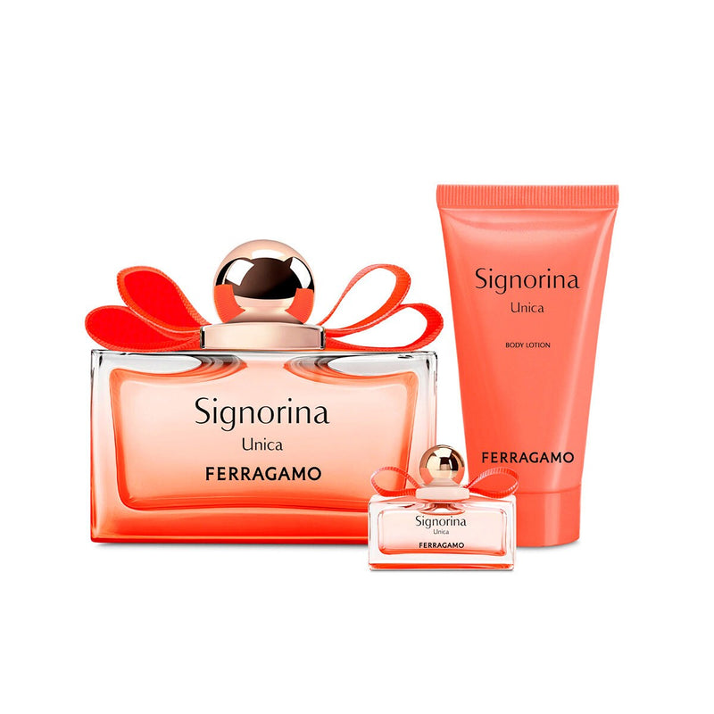 Ferragamo Signorina Unica Eau de Parfum 100ml + EDP 5ml + Lait corps 50ml Femme | Belladiscount