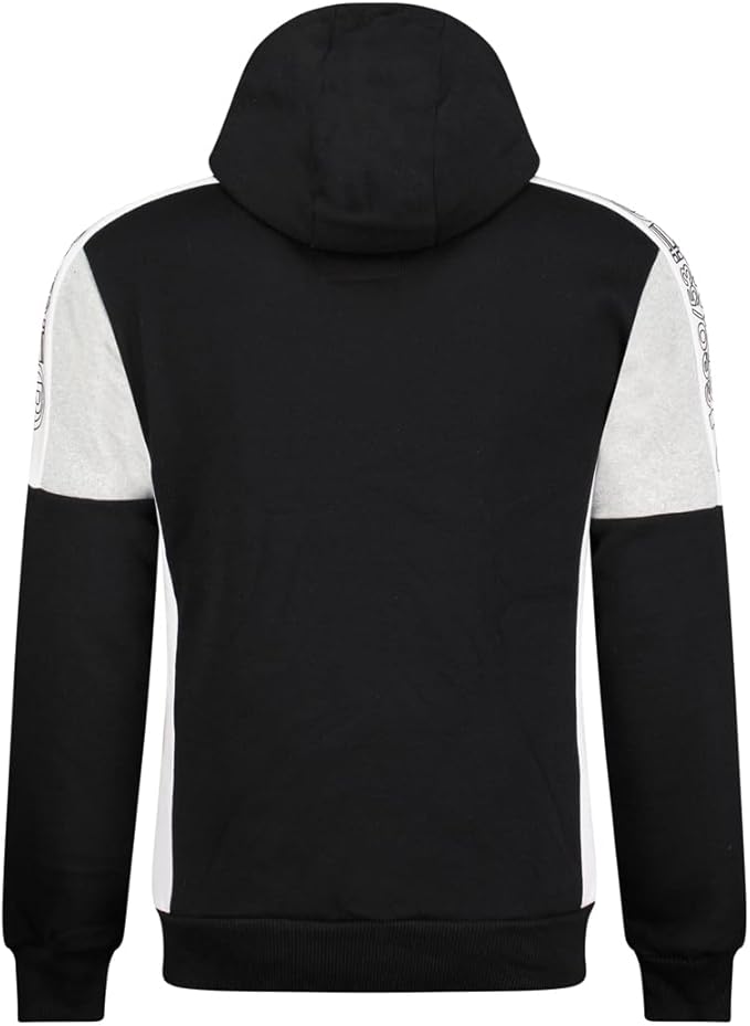 Geographical Norway Fagozip Sweat à capuche zippé pour homme, noir, XL
