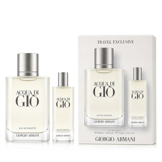 Giorgio Armani Acqua di Giò Pour Homme EDT Rechargeable 100 ml + EDT 15 ml