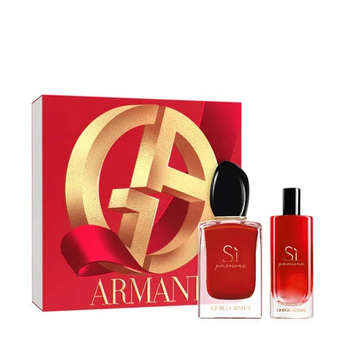Coffret Giorgio Armani Si Passione Eau De Parfum 50 ml + EDP Mini 15 ml Femme