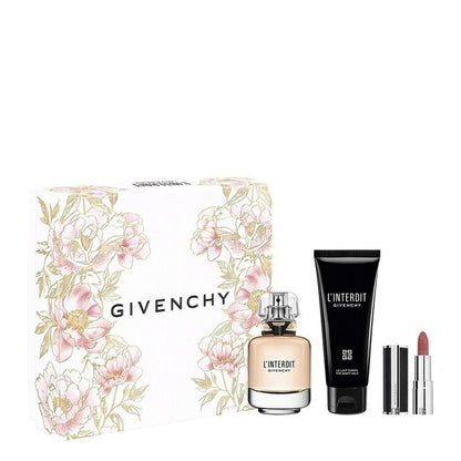 Givenchy L’Interdit Coffret Eau de Parfum Femme 50 ml + Lait Corps 75 ml + Mini Rouge à Lèvres N116 1,5 g