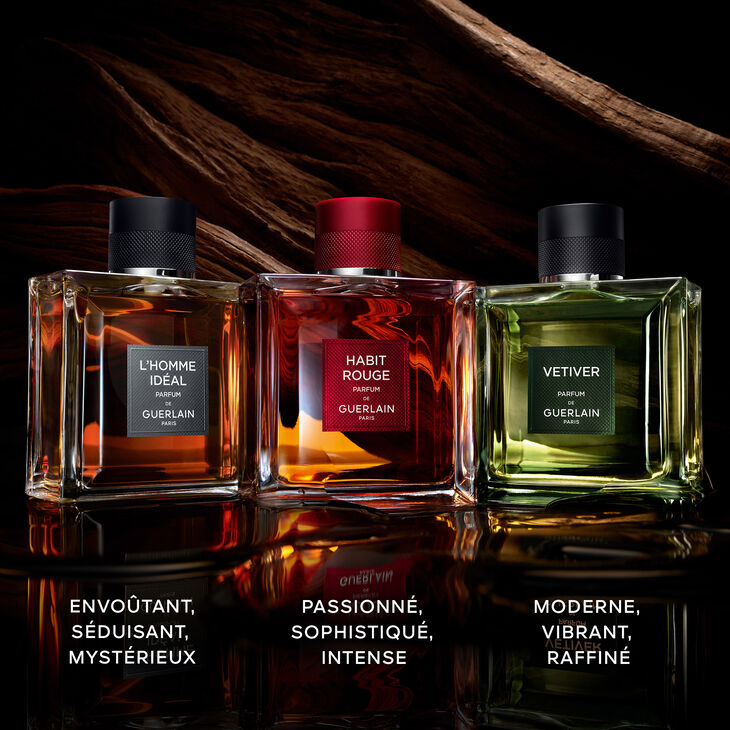 Guerlain Habit Rouge Parfum Homme 100 ml – Parfum Boisé Ambré Élégant & Intemporel