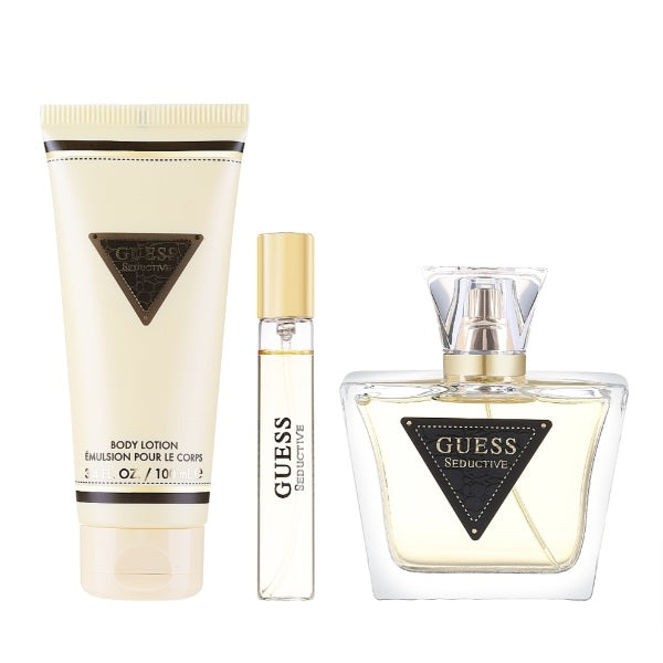 Guess Seductive Women Eau de Toilette 75ml + EDT 15ml + lait corps 100ml + trousse de toilette | Belladiscount