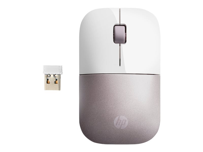 HP Z3700 - Souris - sans fil - 2.4 GHz - récepteur sans fil USB - rose - pour Victus by HP Laptop 16, Pavilion Plus Laptop 14, Pavilion x360 Laptop, Portable 14, 15, 17 hp