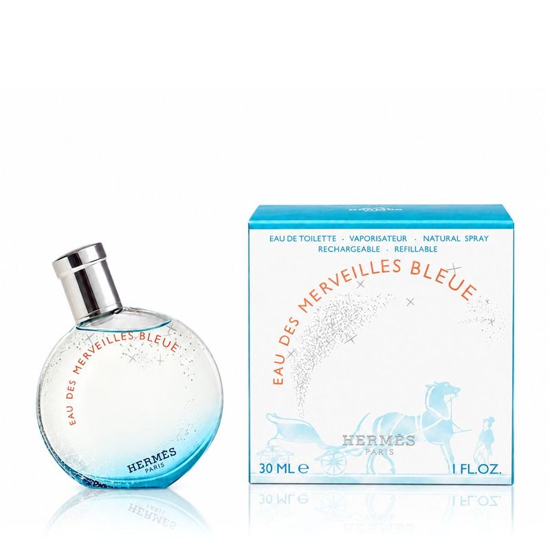 Hermès Eau des Merveilles Bleue Eau de Toilette Femme 30 ml rechargeable