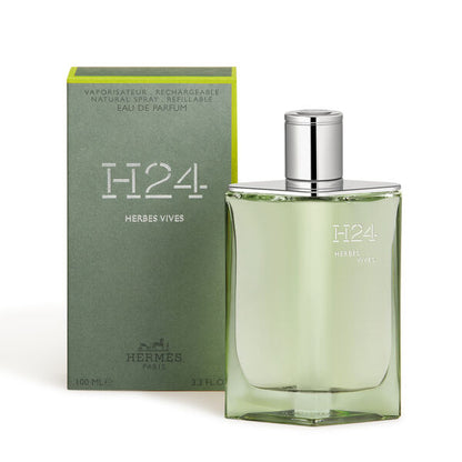 Hermès H24 Herbes Vives Eau de Parfum Homme 100 ml : fraîcheur végétale et élégance contemporaine