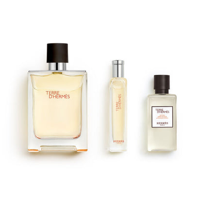Hermès Terre D’Hermès Eau de Toilette Coffret Homme 100 ml + EDT 15 ml + Baume Après-Rasage 40 ml