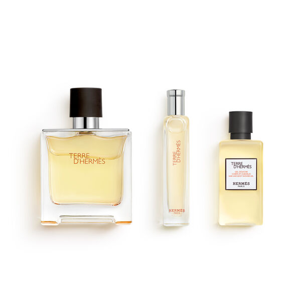 Hermès Terre D’Hermès Parfum Coffret Homme 75 ml + 15 ml + Gel Douche 40 ml