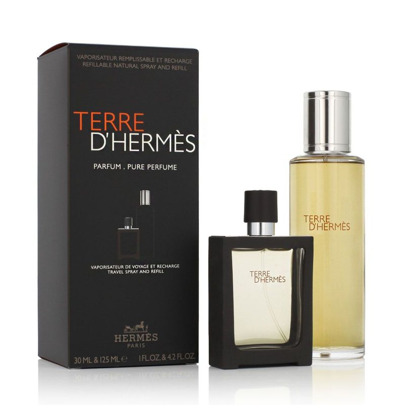 Hermès Terre D'Hermès Parfum Rechargeable 30ml + Parfum Recharge 125ml Homme