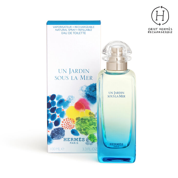 Hermès Un Jardin Sous La Mer Eau de Toilette Rechargeable 100 ml (Unisexe) – Une Évasion Olfactive au Cœur des Lagons Polynésiens